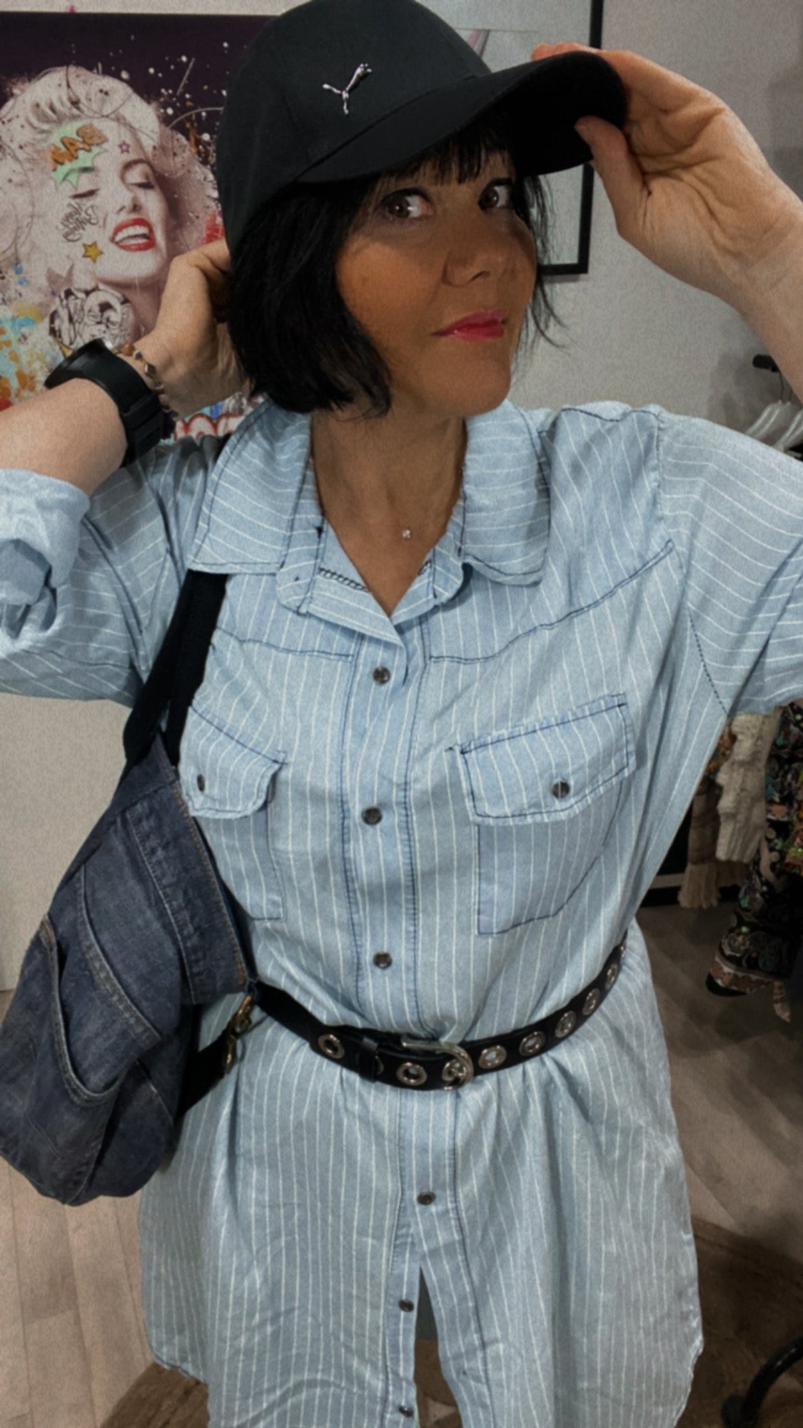 Robé Noé rayée Bleue/Blanc