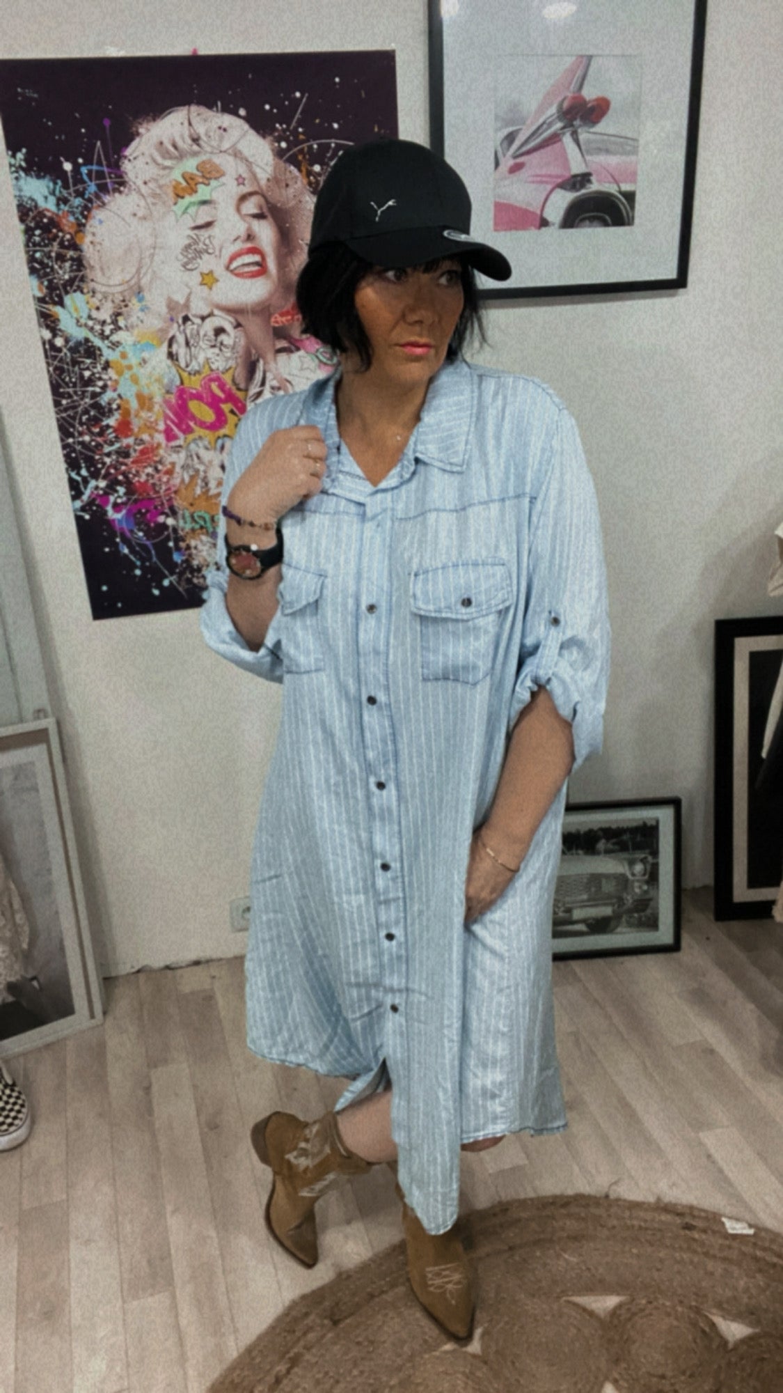 Robé Noé rayée Bleue/Blanc