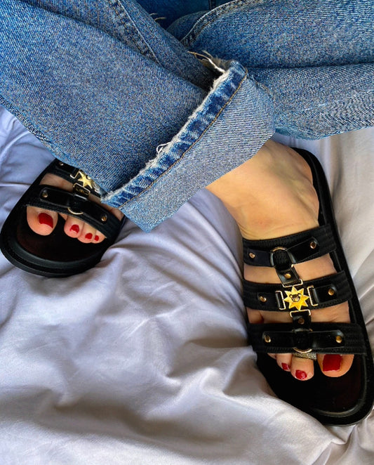 Sandales plates Soleil