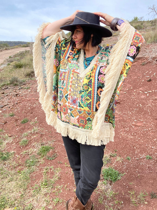 Poncho Soleil Indien