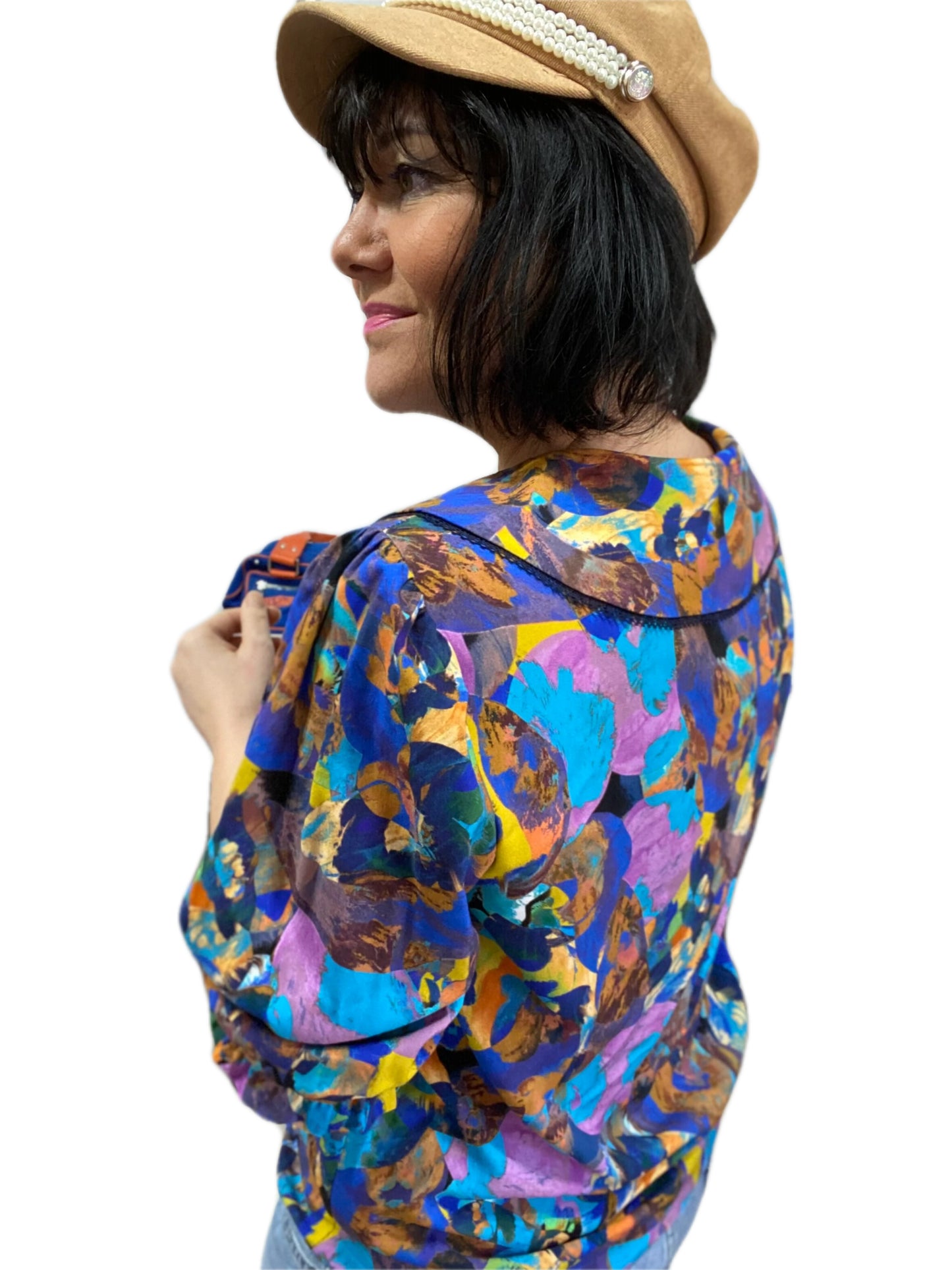 Chemise Léonie bleutée