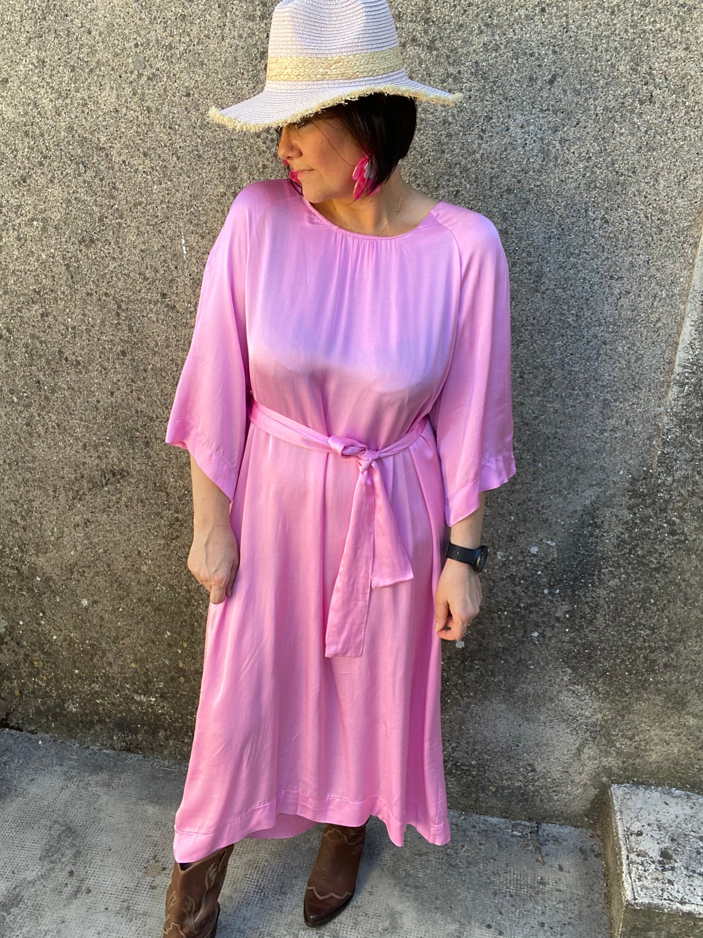 Robe Natalia rose bonbon