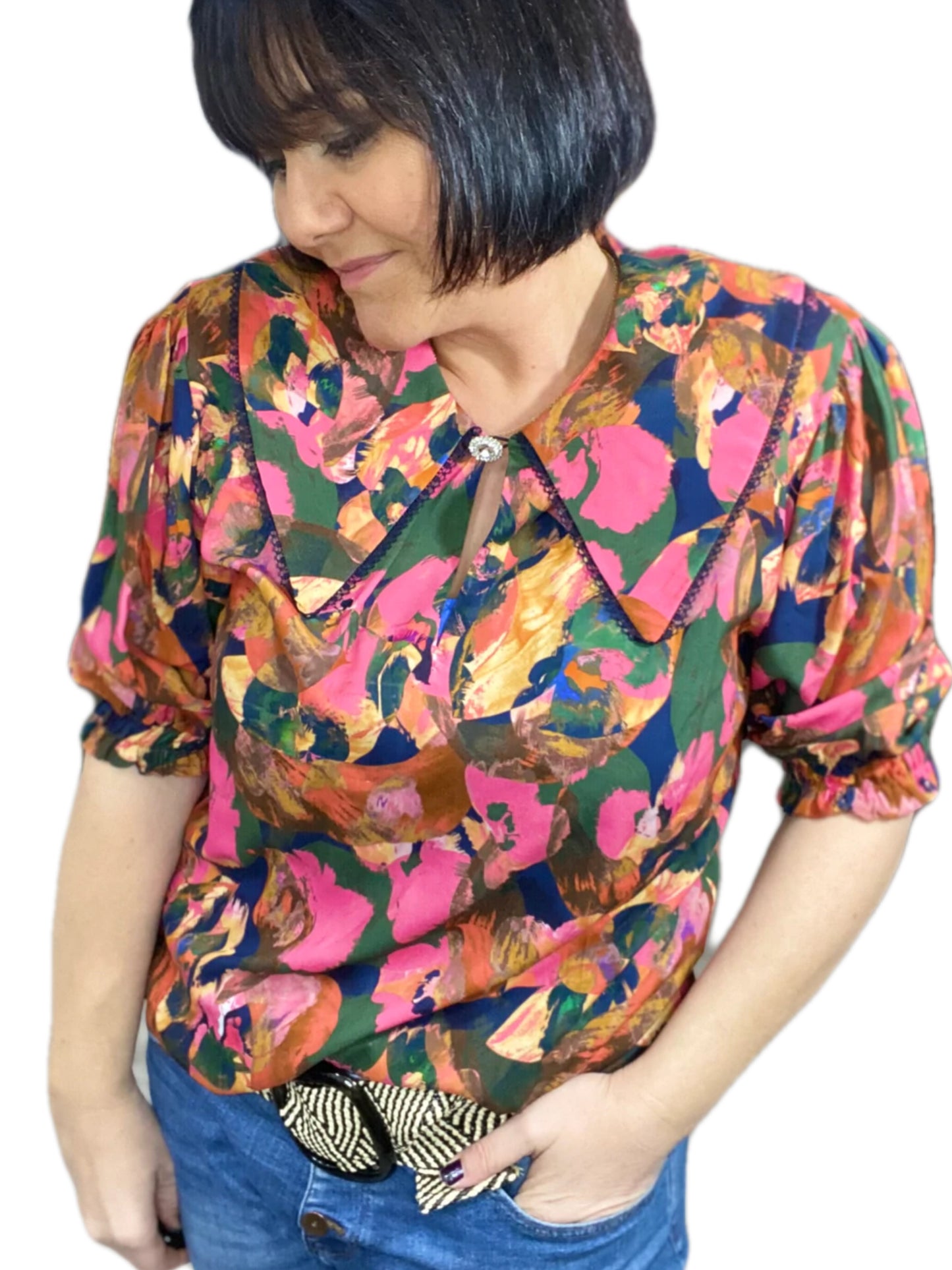 Chemise Léonie orangée