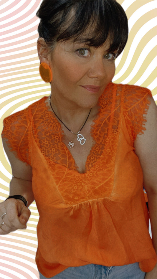 Boucles d'oreilles 70's rondes