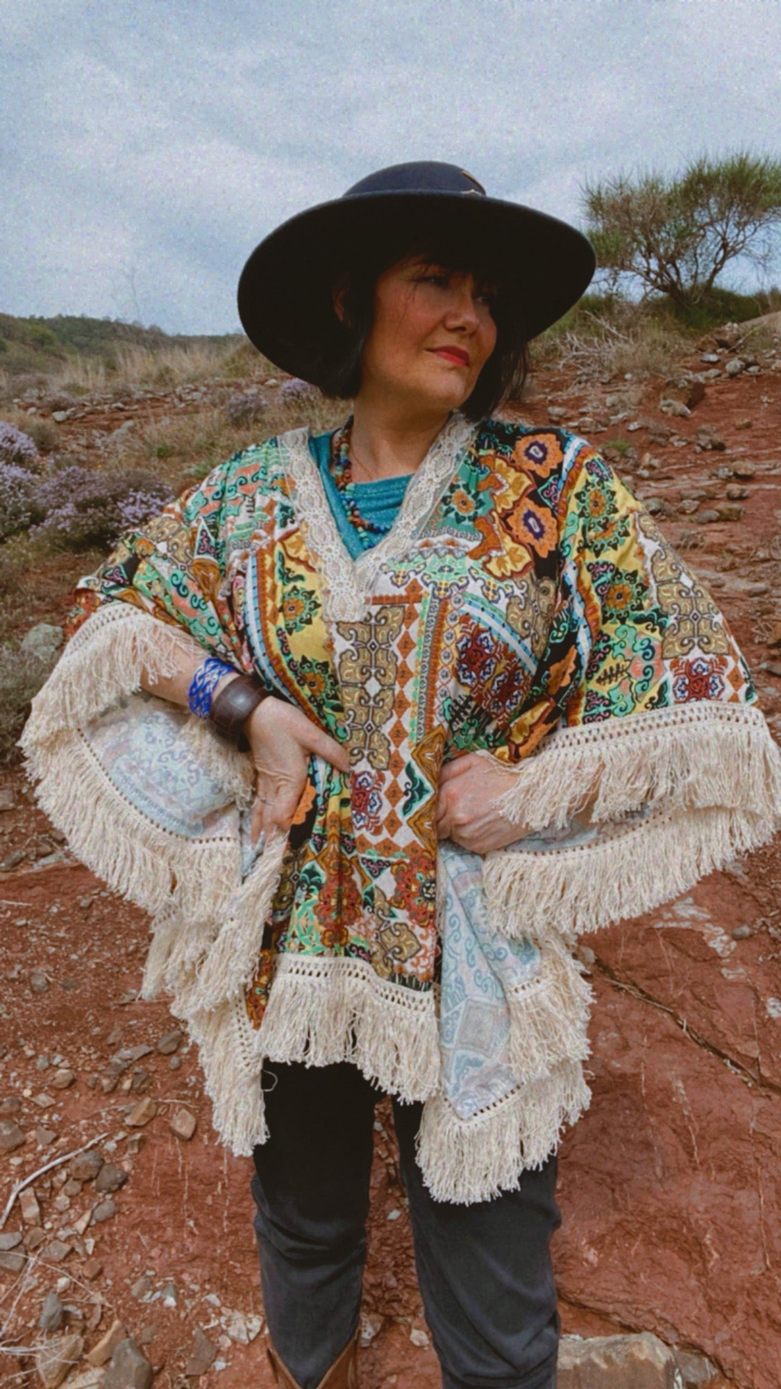 Poncho Soleil Indien