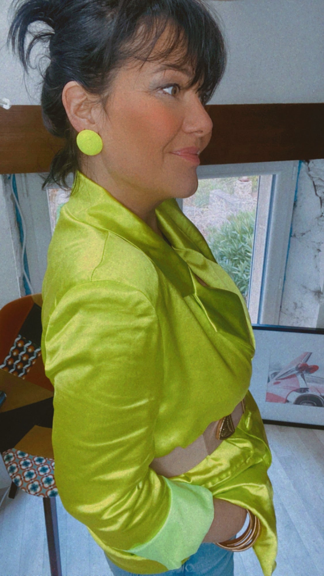 Boucles d'oreilles Fluo