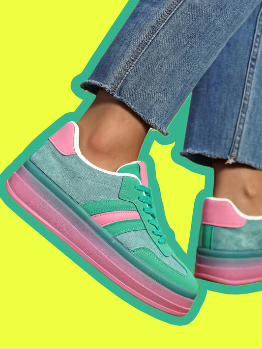 Sneakers acidulées