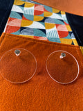 Boucles d'oreilles 70's rondes