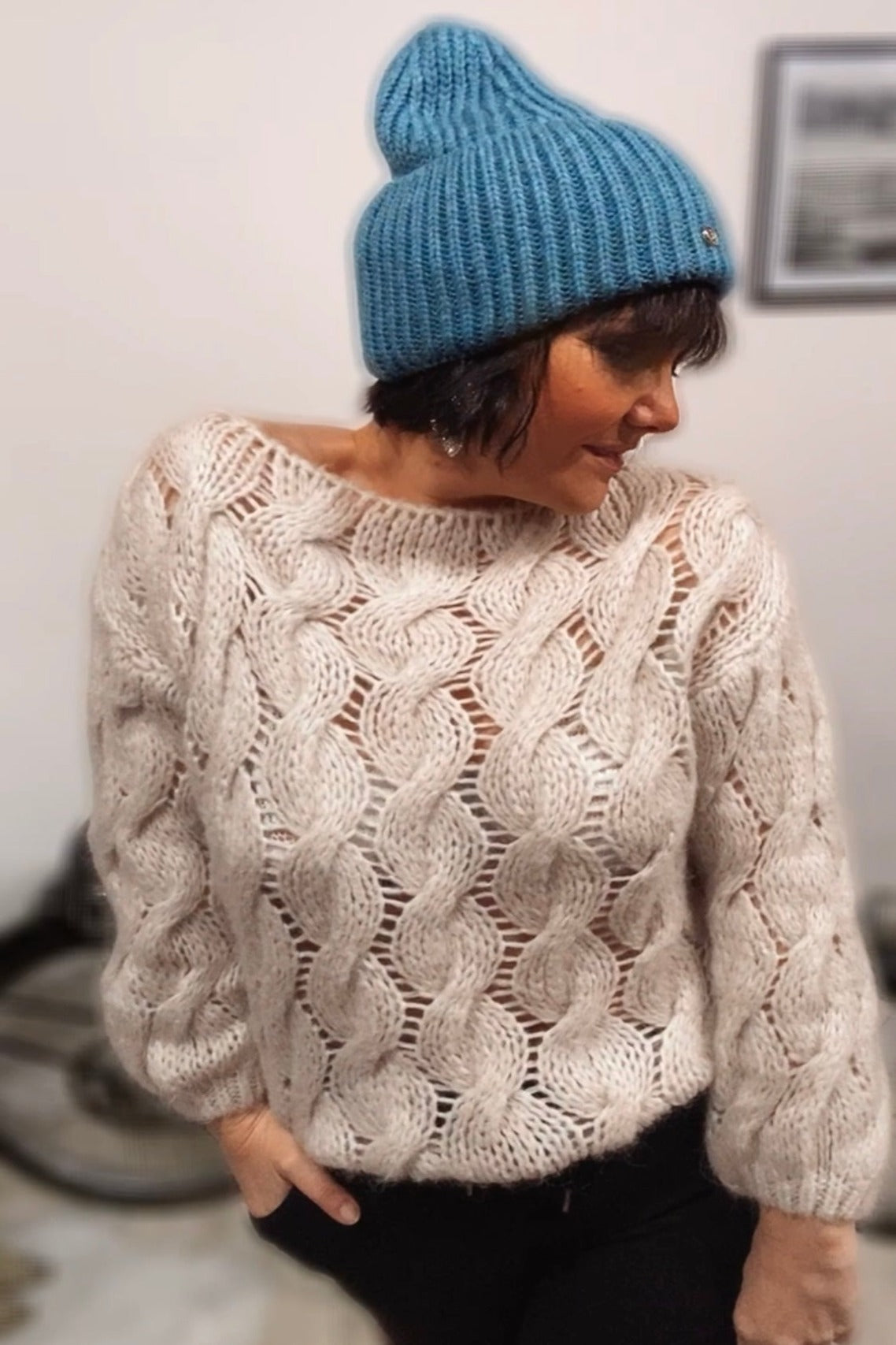 Bonnet Léonne turquoise lagon