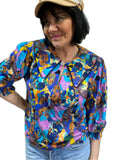 Chemise Léonie bleutée