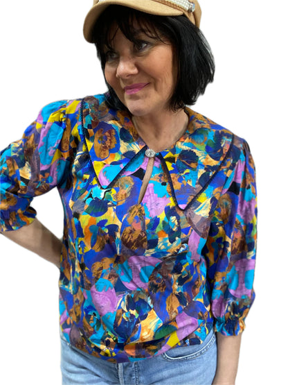 Chemise Léonie bleutée