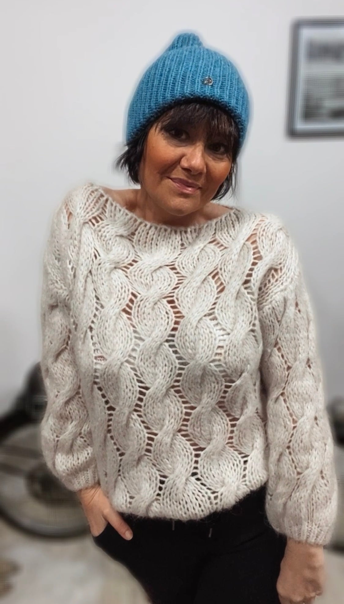 Bonnet Léonne turquoise lagon