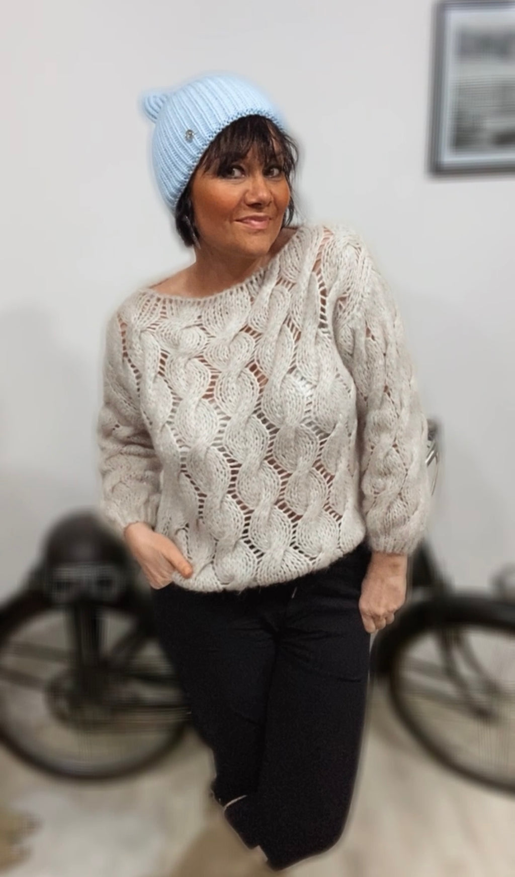 Bonnet Léonne bleu ciel