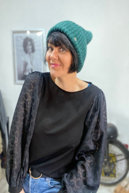 Bonnet Léonne vert sapin