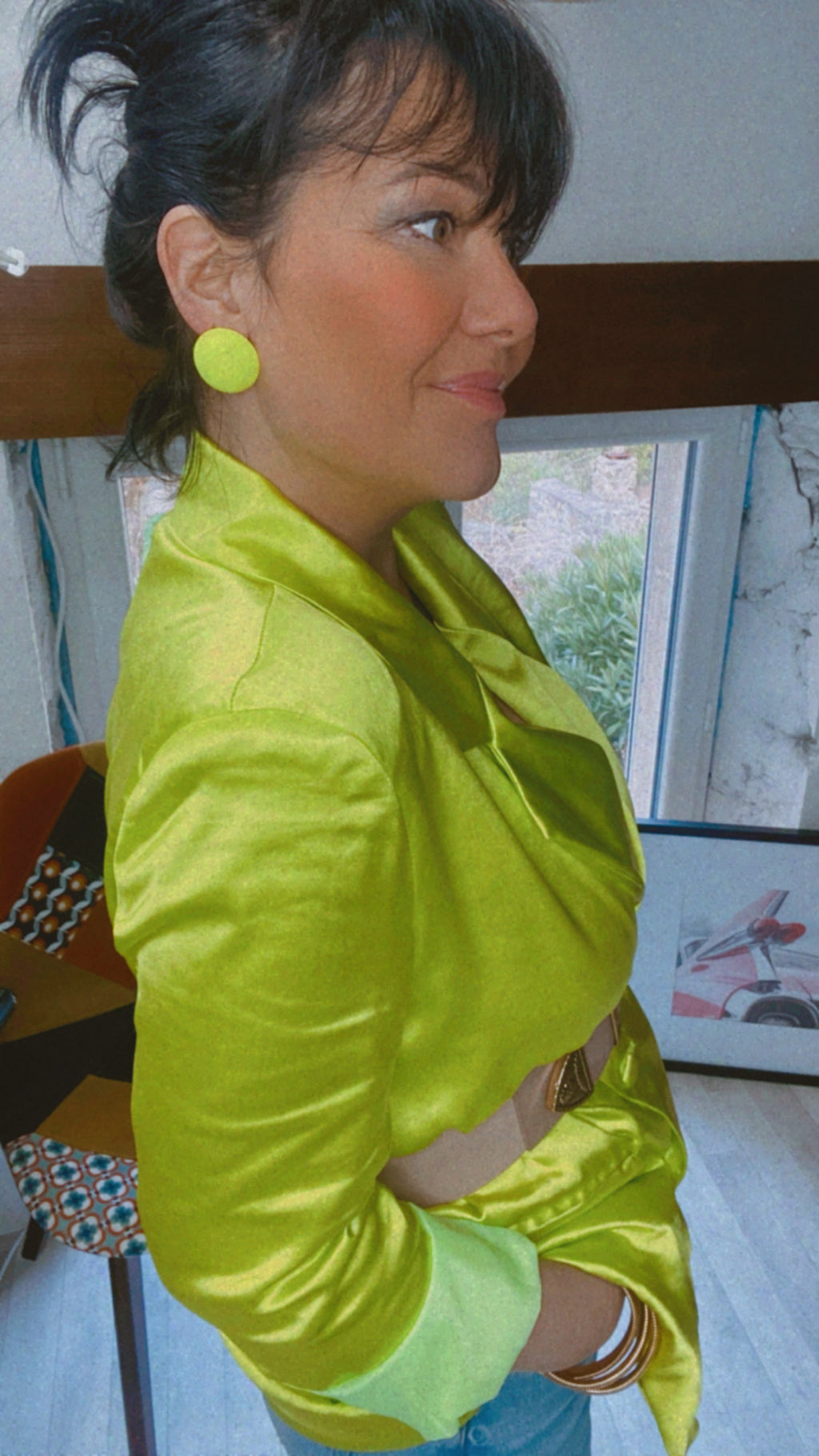 Boucles d'oreilles Fluo