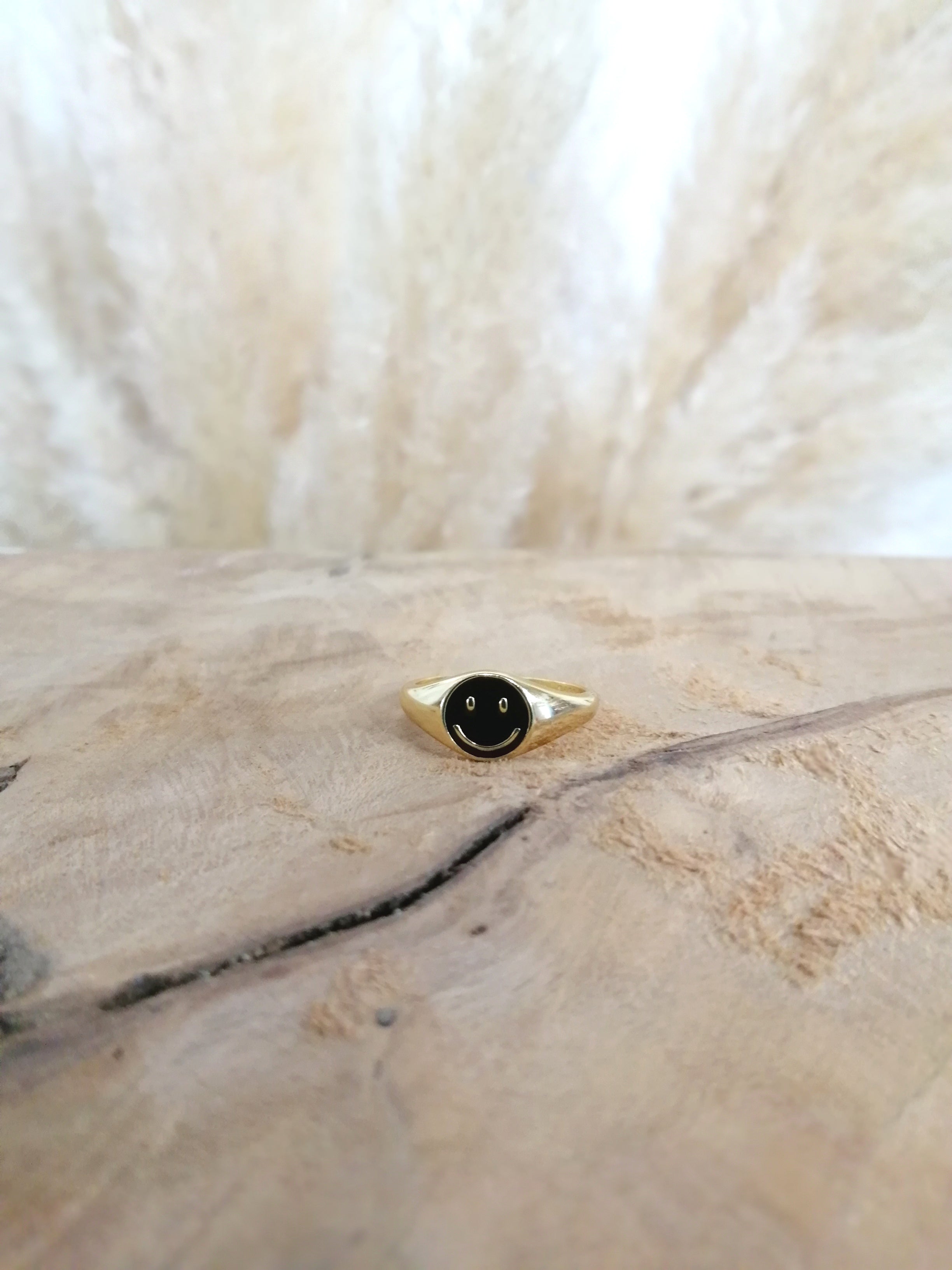 Bague Smile noire